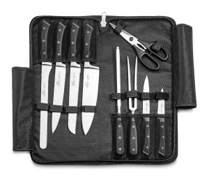 Ustensile de cuisine Sabatier Bloc manille noir + 5 couteaux ysis