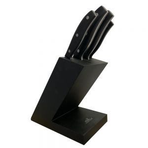 Bloc noir MON BLOC 2 + 4 couteaux Sabatier International