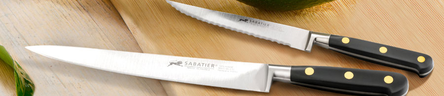 Couteau saumon Sabatier Saveur forgé lame alvéolée 30cm